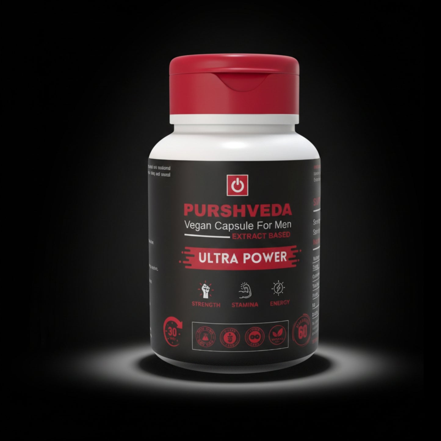 Purshveda Vegan Cap for Men | Stamina | Strength