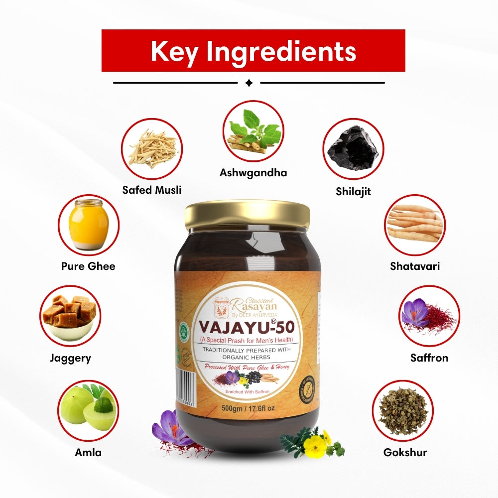 Vajayu® 50 Ayurvedic Superfood for Men's Health