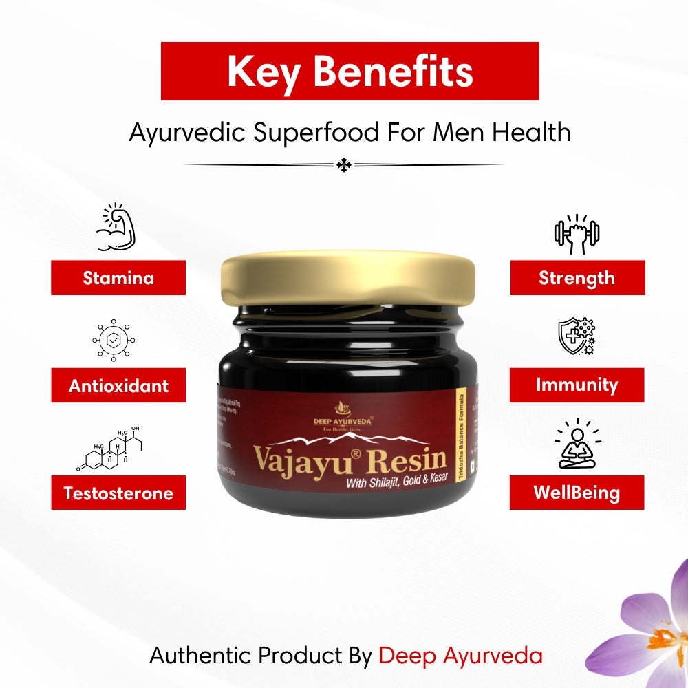 Vajayu Shilajit Gold Resin Plus With Gold & Kesar