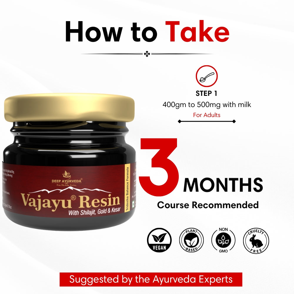 Vajayu Shilajit Gold Resin Plus With Gold & Kesar
