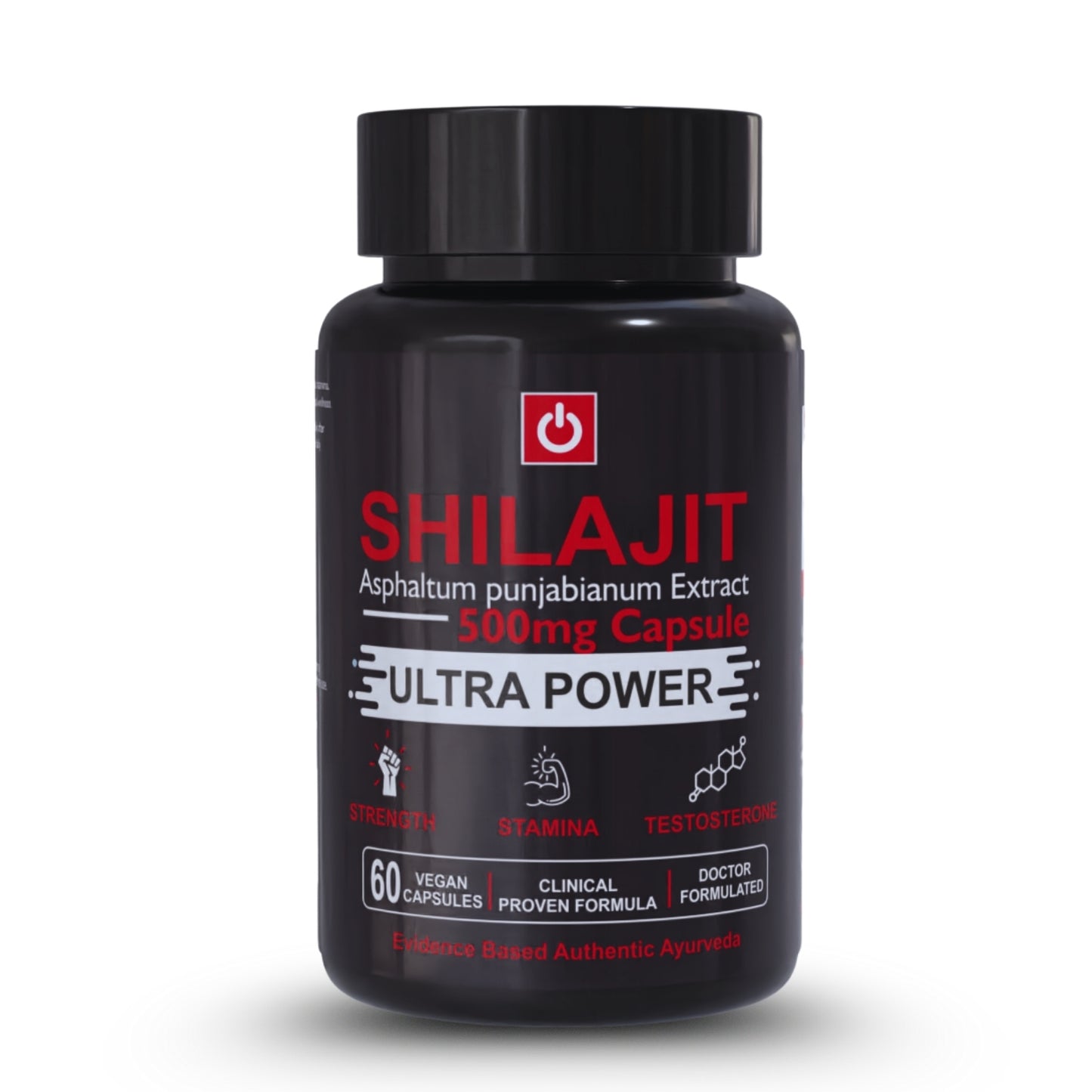 PurshVeda Shilajit Vegan Capsules | Pack of 60 | Energy & Vitality Support