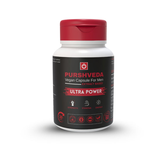 Purshveda Vegan Cap for Men | Stamina |  Strength